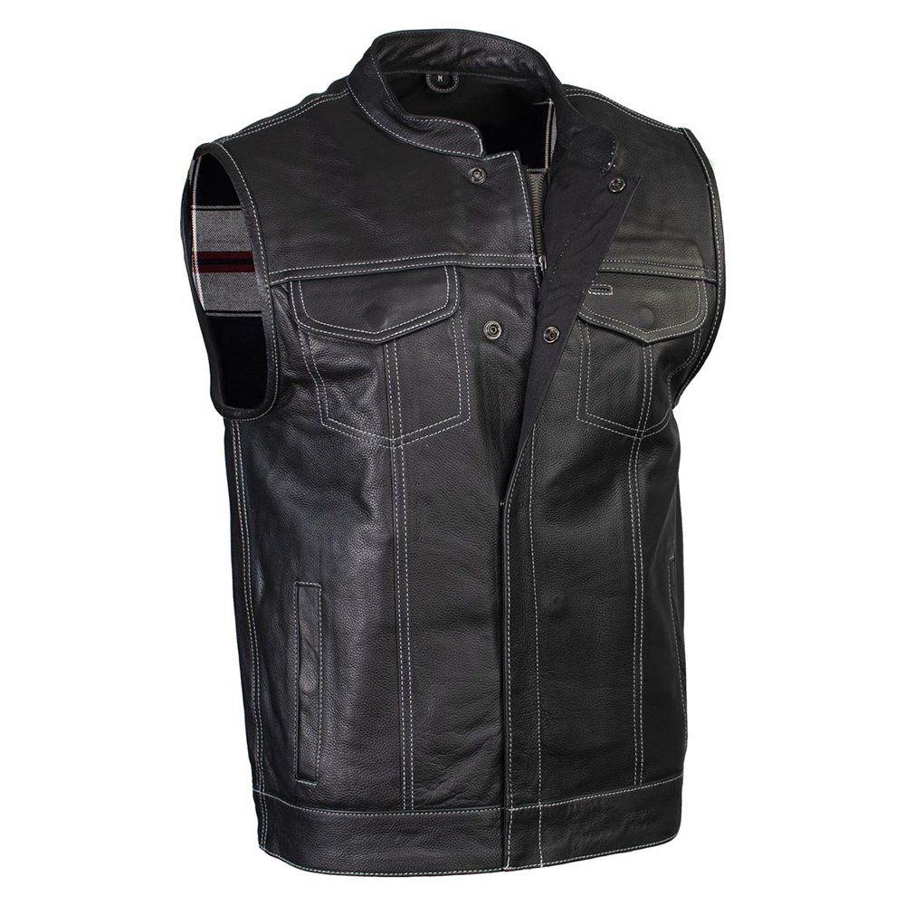 Motorbike Leather Vest